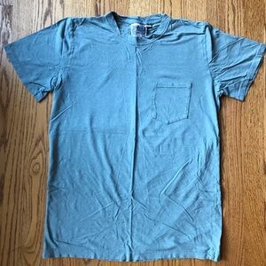 Jungmaven Jung Short Sleeve Pocket T-Shirt Teal Large Organic Cotton Hemp